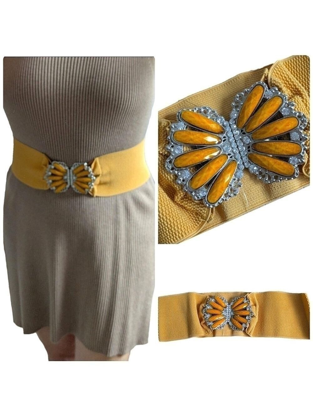 5/$20!!  Vintage buckle elastic wasteband